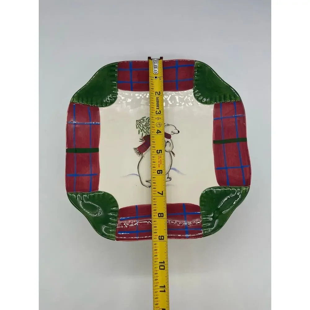 Pfaltzgraff Christmas Polar Bears Set of 5 Luncheon Plates 9”